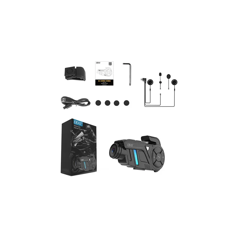 EJEAS K1Pro motorcycle intercom with recorder